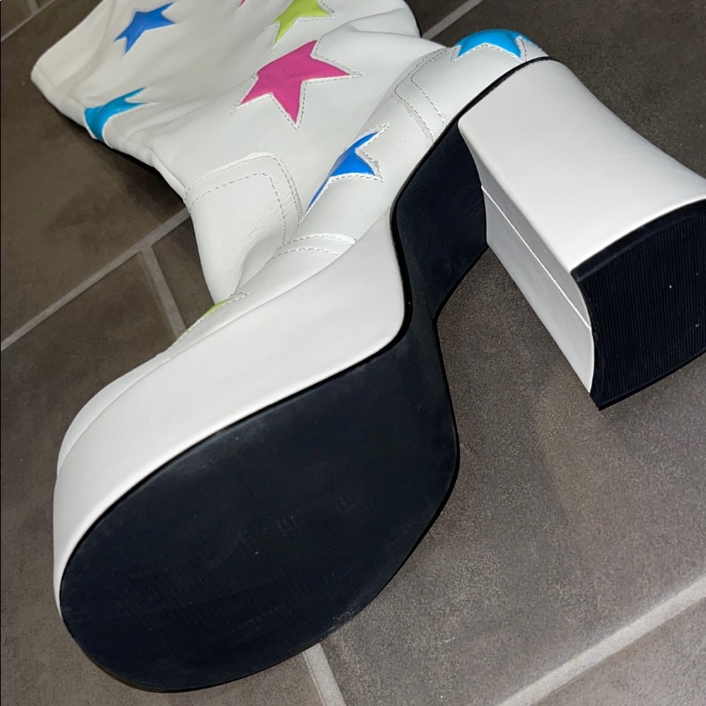 NWT Steve Madden Colorful Star-Embellished Women's Boots - Picture 6 of 6